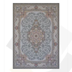 فرش امیران 1200 شانه گل برجسته طرح راشین
