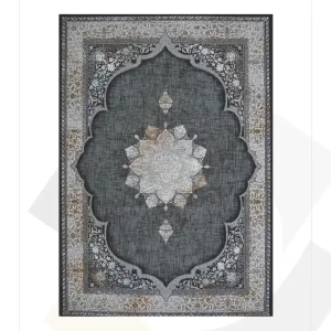 فرش گلایول 700 شانه کد 9064 طرح میخک وینتیج