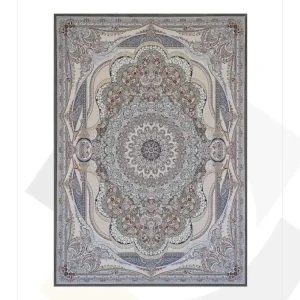 فرش امیران 1200 شانه گل برجسته طرح شاه چراغ