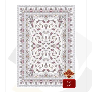 فرش تندیس 700 شانه طرح ثریا (کلکسیون سیلور)