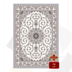 فرش تندیس 700 شانه طرح نهال (کلکسیون سیلور)