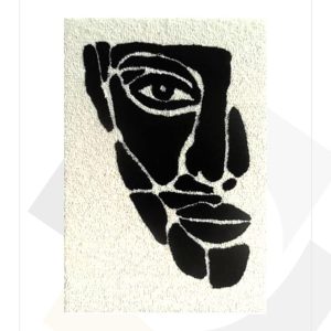 قالیچه بهارآفرین طرح تابلو فرش کد 077